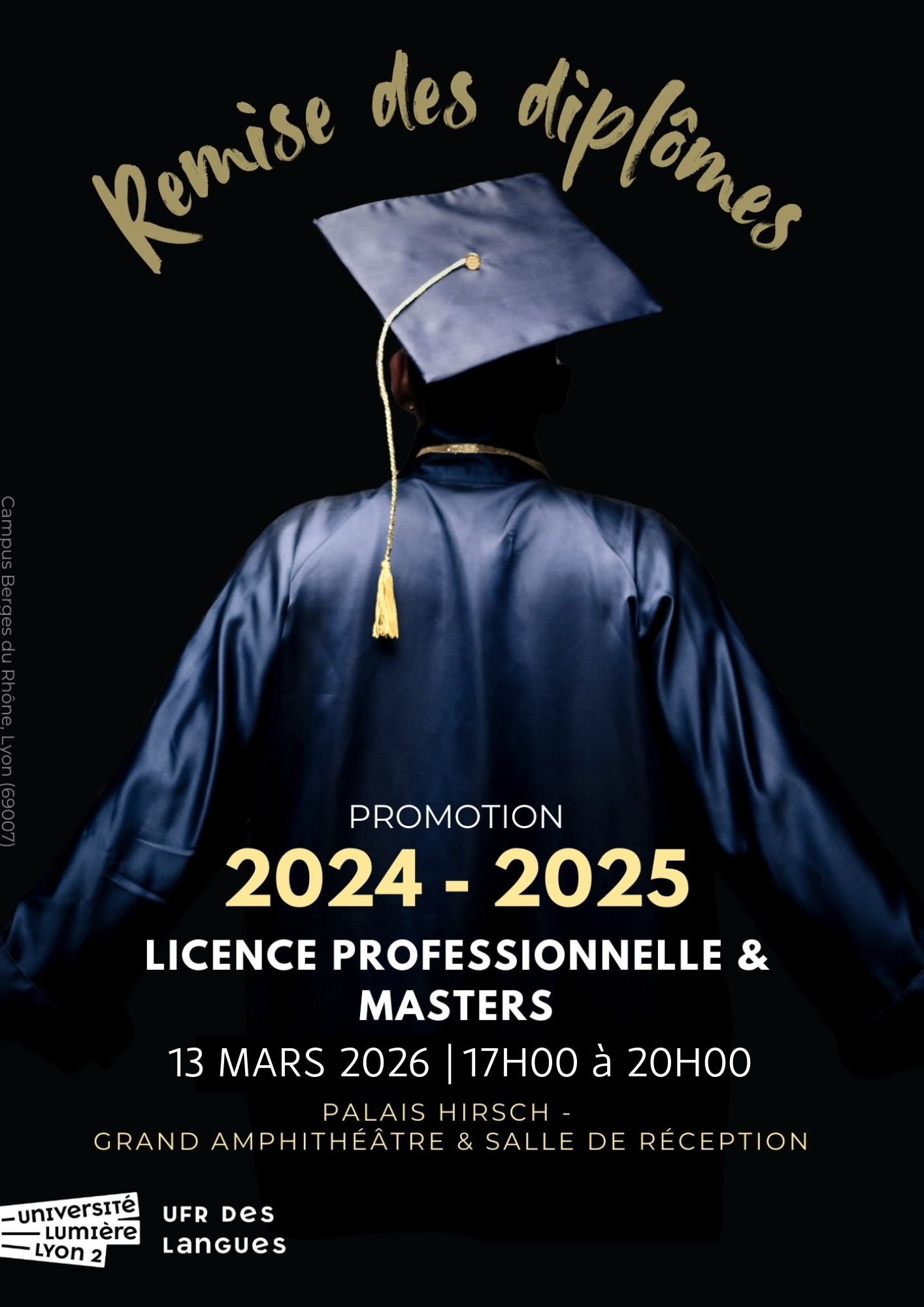 AFFICHE Remise de diplômes - LP & Masters 24-25 - 13-03-26